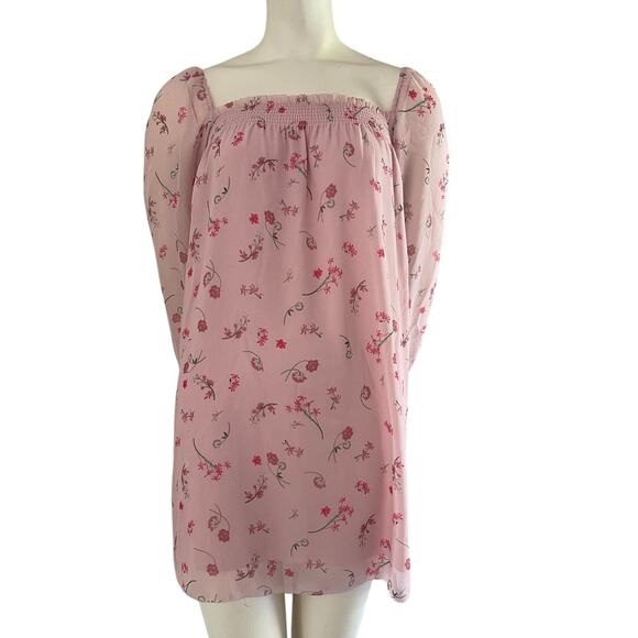 Wilfred Wmns XS‎ Alana Spring Medley Pink Rose Dress $158 NEW Aritzia Babydoll - Picture 1 of 11